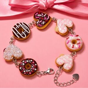 Donut Charm Bracelet - Handmade - Size O/S